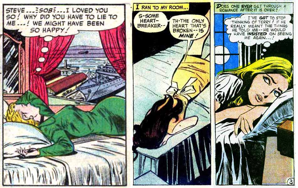 vintage romance comic book