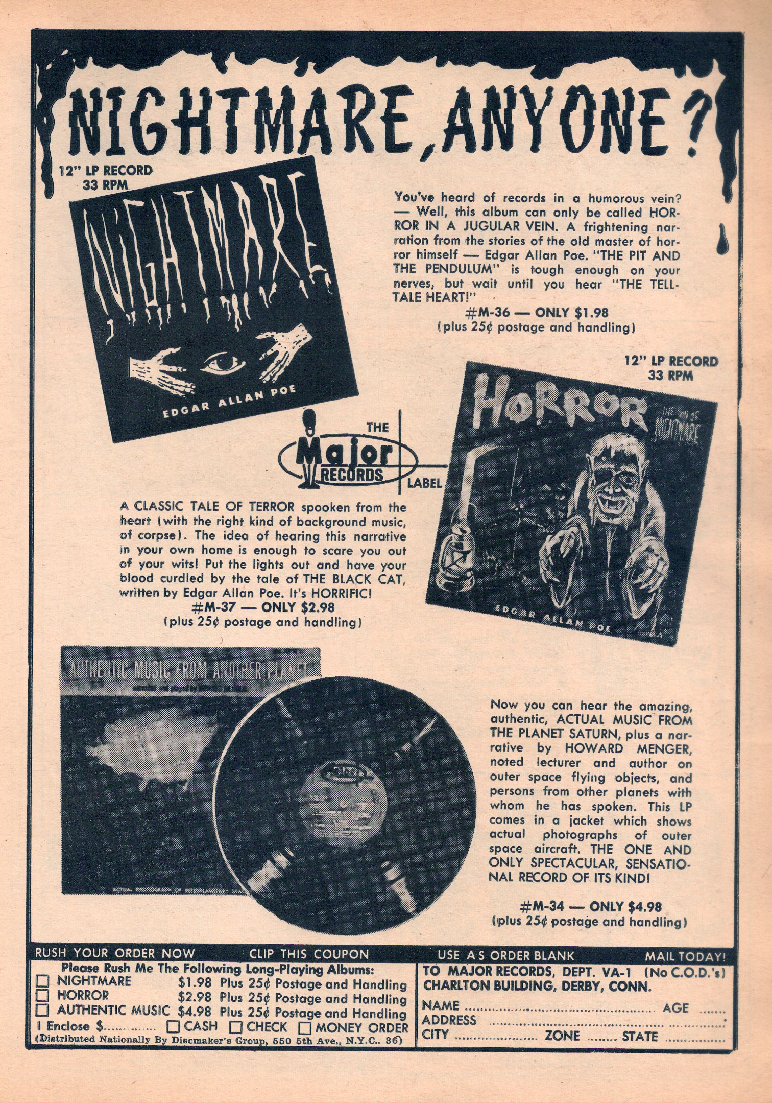 vintage monster magazine advert