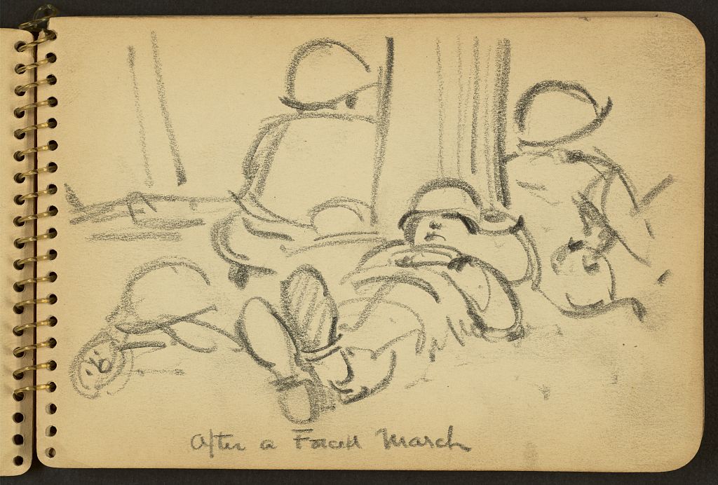 World War II Sketches by Victor A. Lundy
