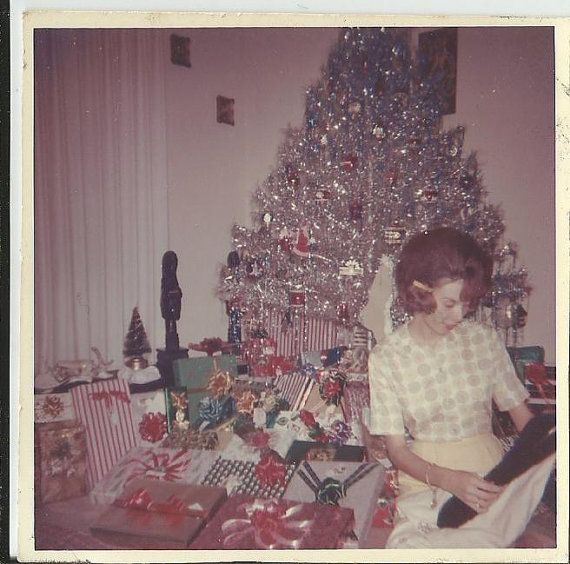 Mid-Century Women Enjoying Aluminum Christmas Trees - Flashbak