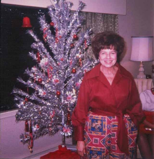 Mid Century Women Enjoying Aluminum Christmas Trees Flashbak