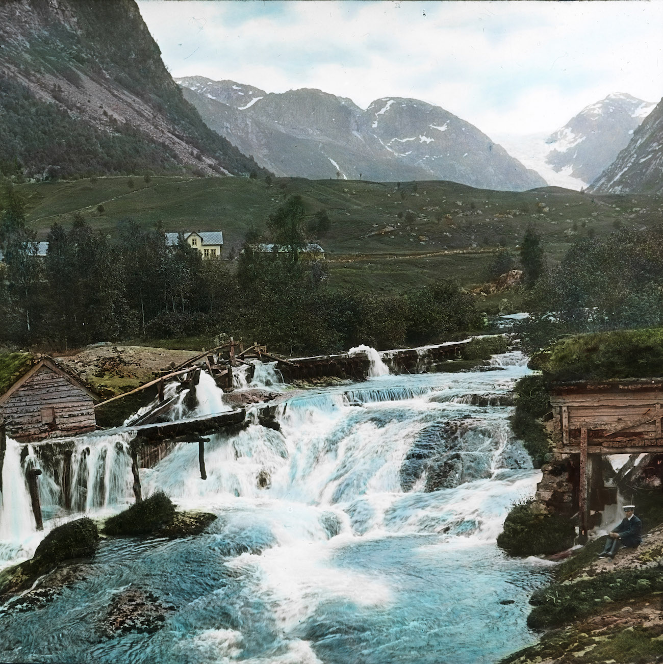 Lantern slides 19th century - the fjords of Norway