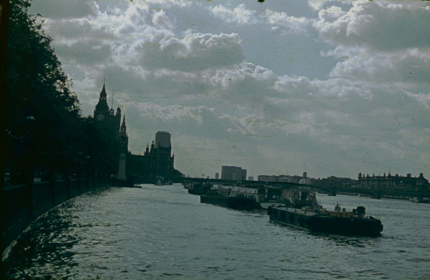 London 1970 River Thames