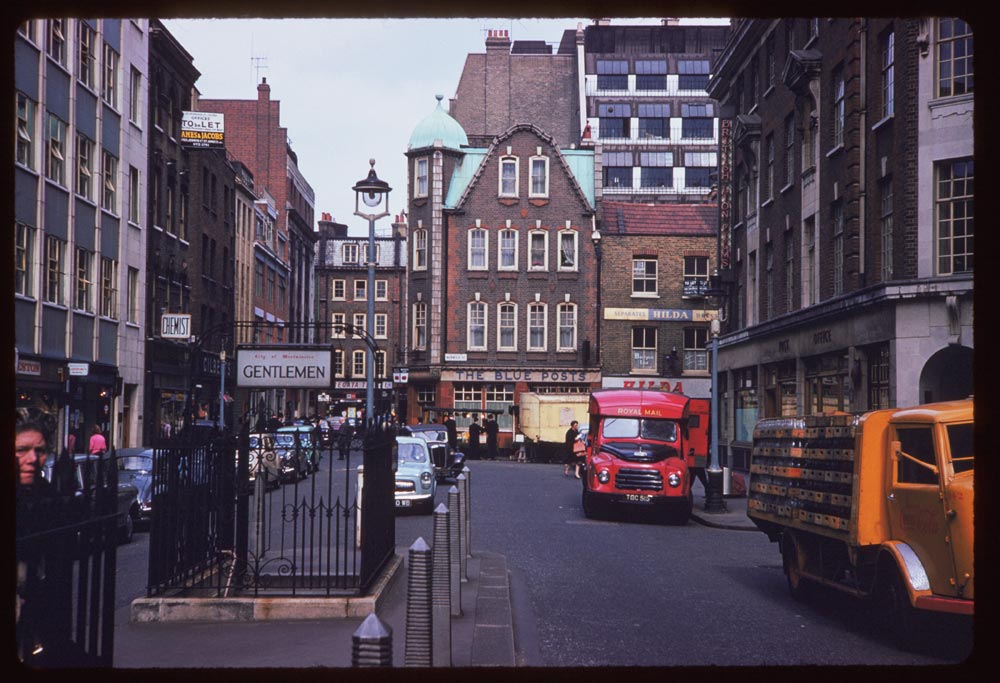 Apr. 27, 1961 Description (Slide): Broadwick street Soho- London