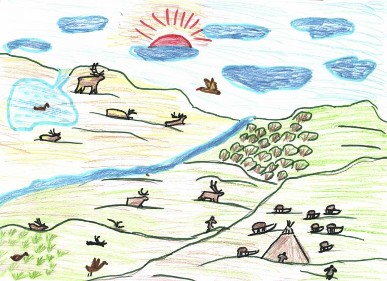 StudentÕs drawing of tundra - Flashbak