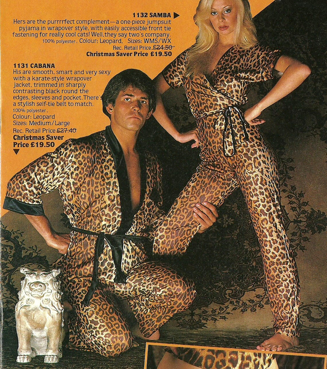 his and her print pajamas Flashbak