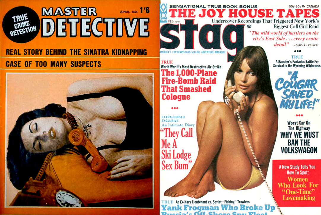 telephone-girls-on-retro-magazine-covers
