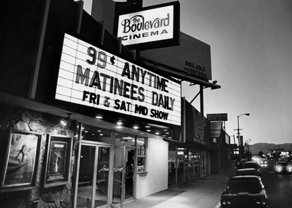 Black And White Movie Marquee