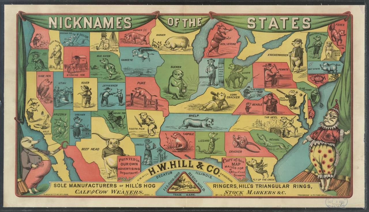 1884 maps united states