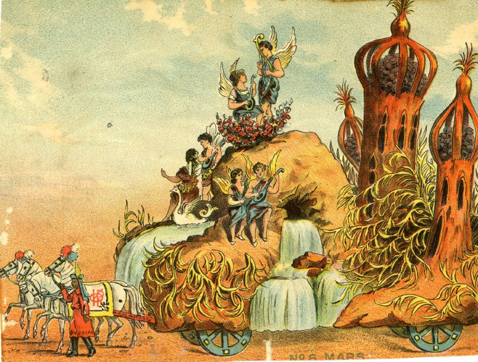 Mardi Gras Floats of the 1880s.