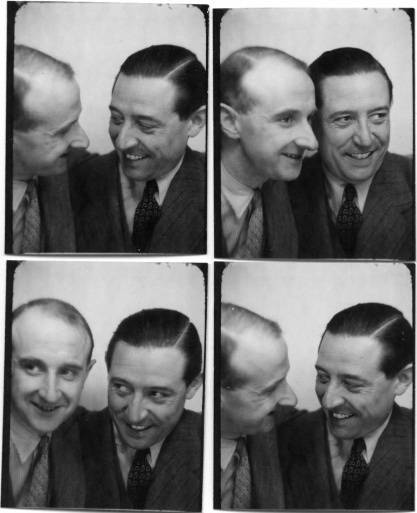 Le photographe Willy Michel (à gauche) et Georges Thill (1897-1984), ténor. Le 13 juillet 1944