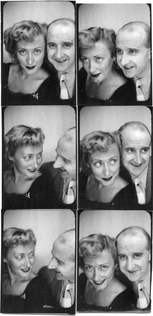 Le photographe Willy Michel et Micheline Gay-Bellile dite Francey (1919-1969), actrice de théâtre (Jeff, Le mari ne compte pas...) et de cinéma (La charrette fantôme, Le Corbeau, La dame d'onze heures, La fête à Henriette…). Le 24 août 1948