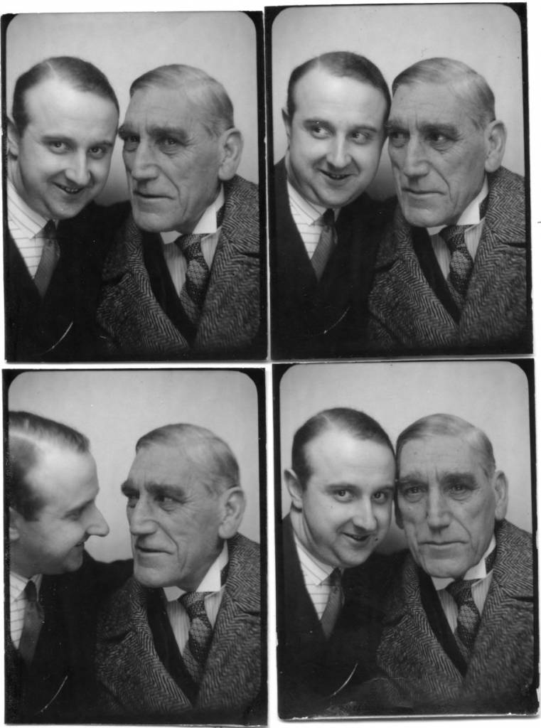 Le photographe Willy Michel (à gauche) et José Davert (1874-1934), acteur du cinéma muet (Le fantôme du Moulin-Rouge...) puis parlant (Justin de Marseille...).