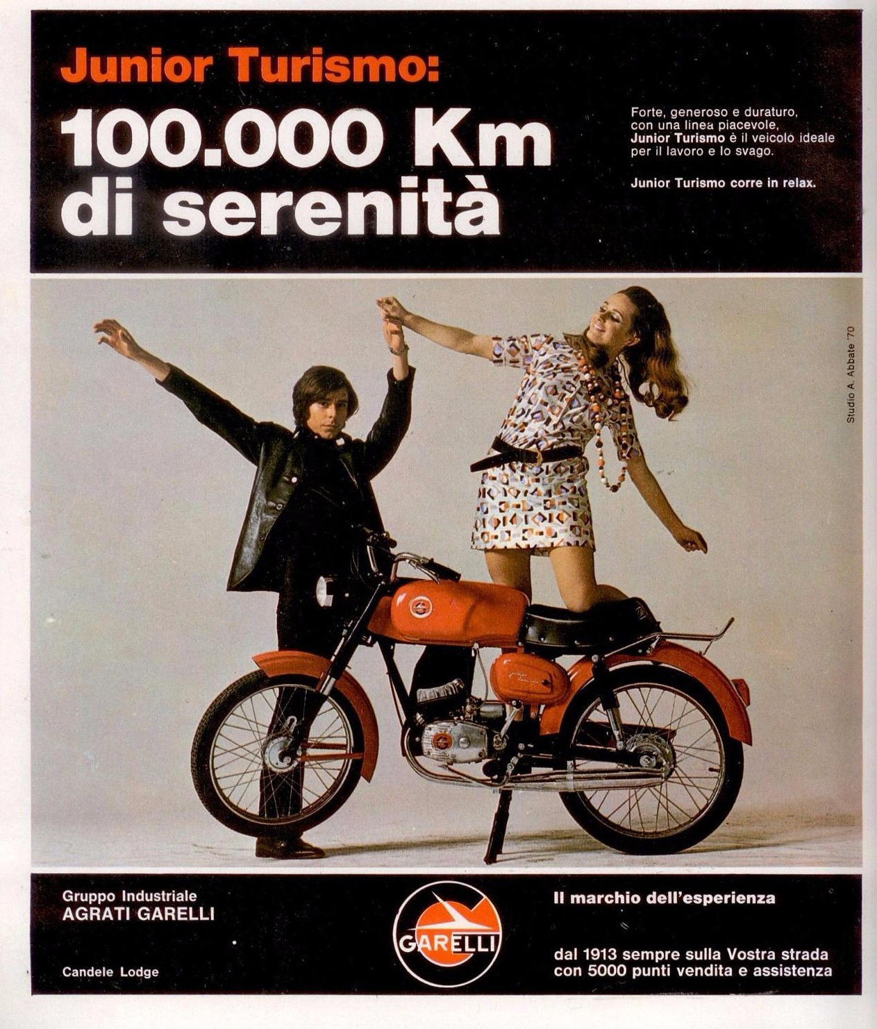 anni 70 GARELLI JUNIOR TURISMO Advert