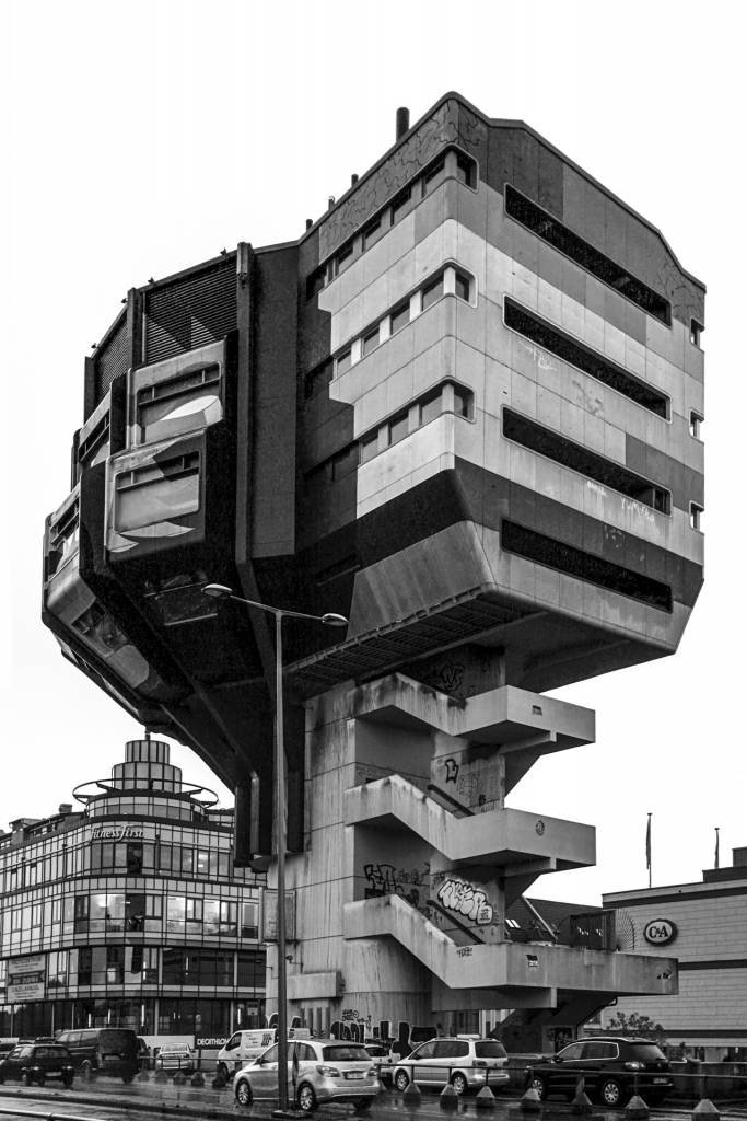 The Bierpinsel (beer brush) is a building in the Steglitz neighborhood of Berlin.