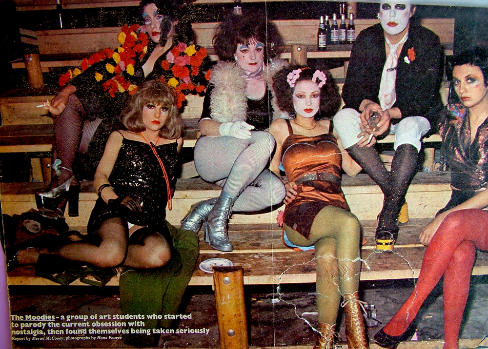 Moody & the Menstruators (Reading, Berkshire 71 – 74) Proto Punk / Avantgarde / Performance Art, also known as The Moodies