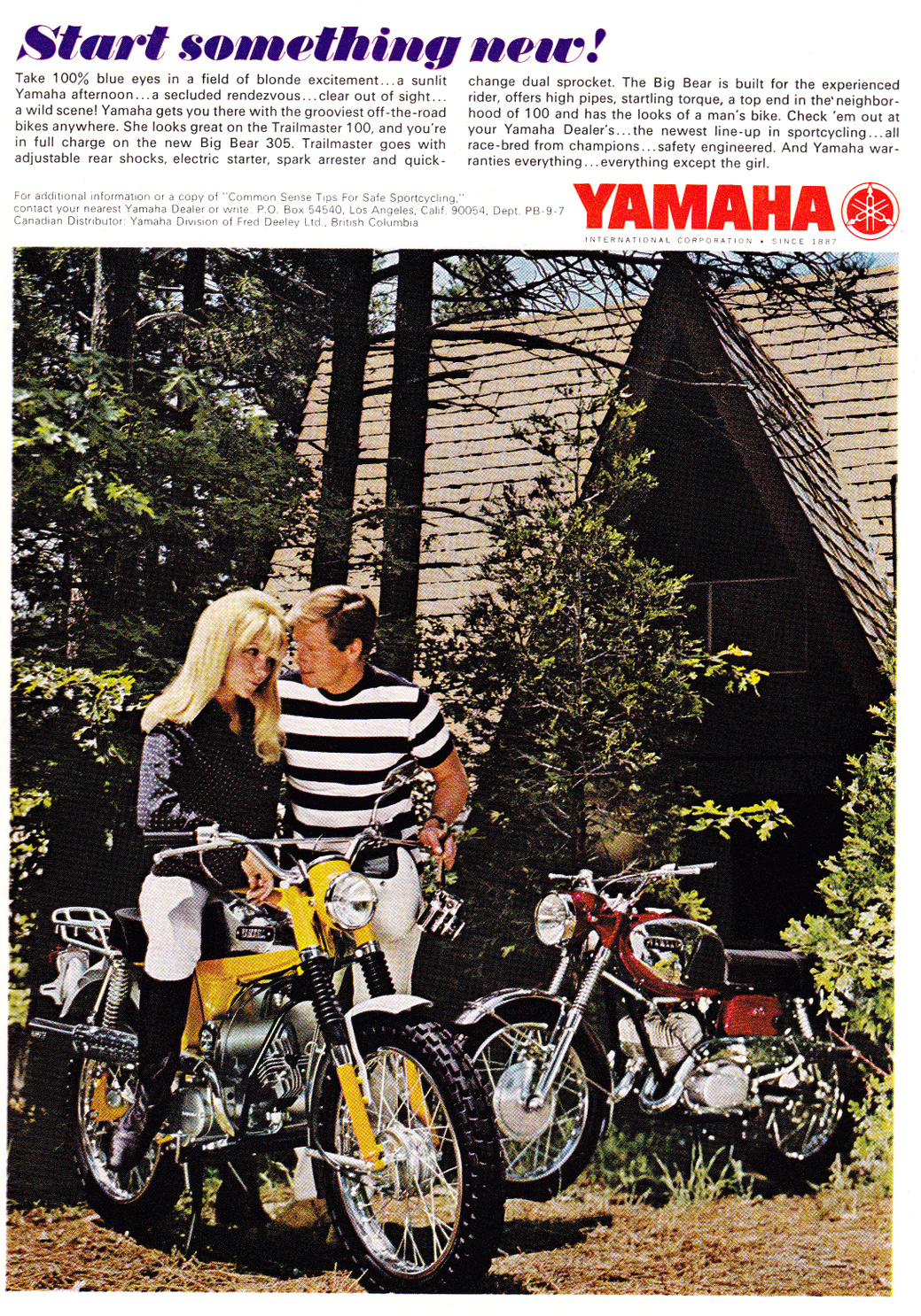 motorcycle advert vintage
