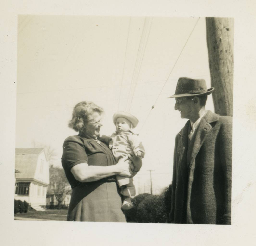 early pic of me (Ted Polhemus) with my father's, (Charles Sydney Polhemus) mother (Nancy Algor Polhemus) and father (Russell Polhemus) Neptune City, New Jersey, USA