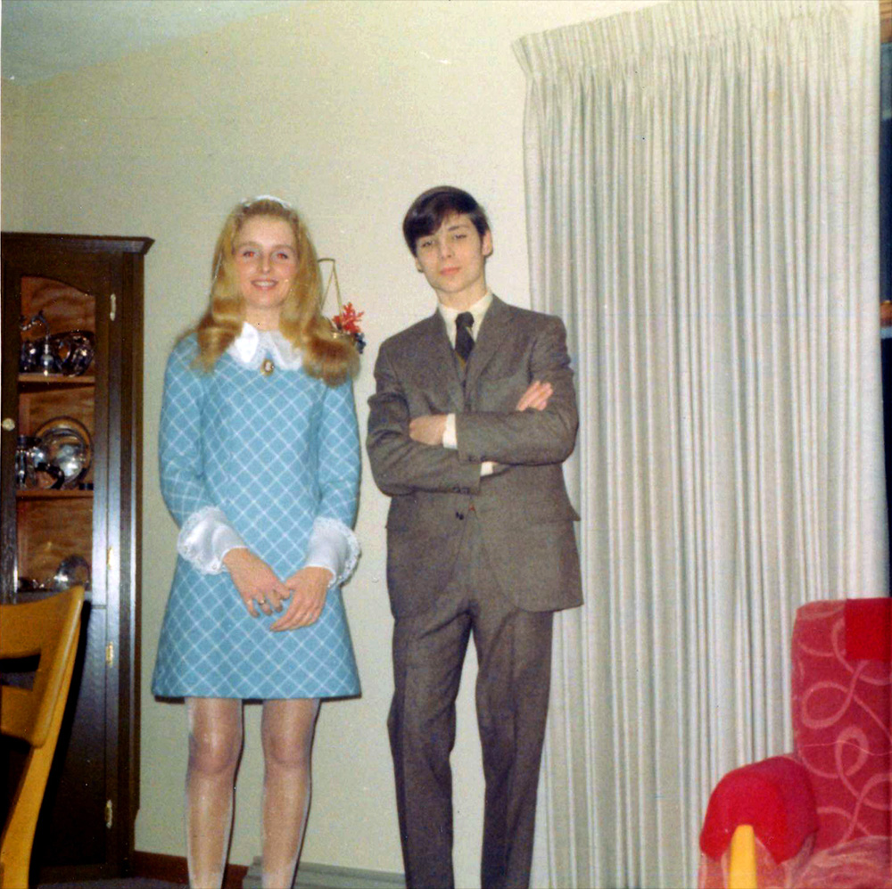 1970s found photo couple