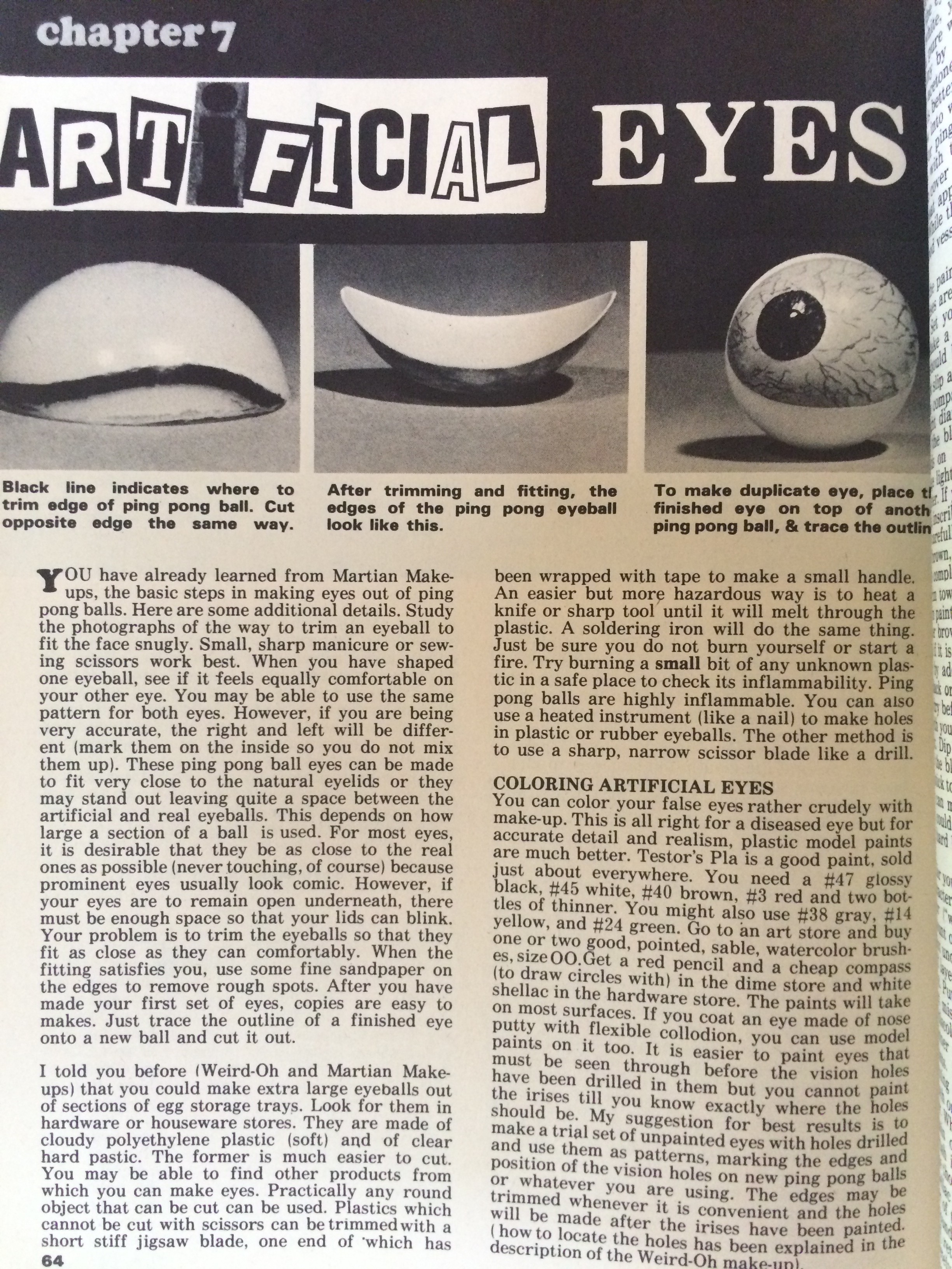 Do-It-Yourself Monster Make-Up Handbook by Dick Smith (Warren Publishing, 1965)