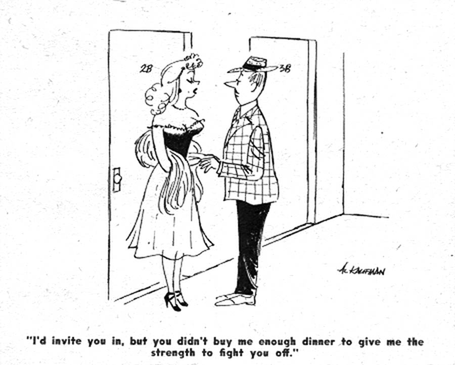 Men Misbehaving In Mid-Century Adult Magazine Cartoons -6277