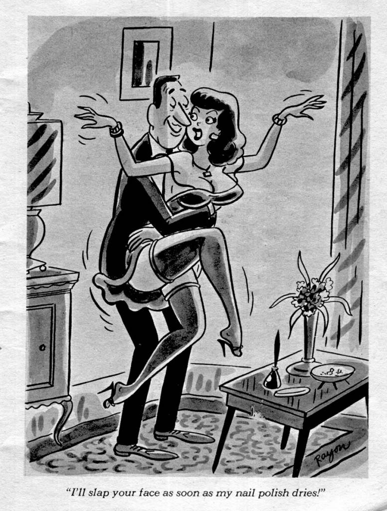 1960 Cartoon Nude - Men Misbehaving in Mid-Century Adult Magazine Cartoons - Flashbak