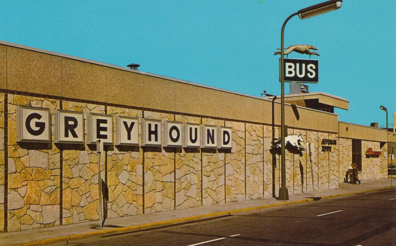 Greyhound Bus Terminal postcard