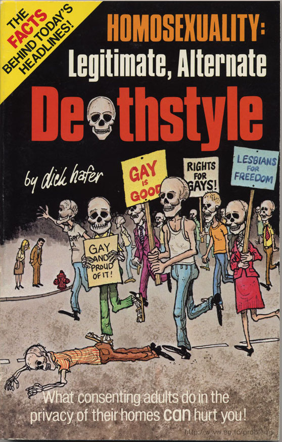 Dick Hafer 1986 gay comic sex 1986 Christian HOMOSEXUALITY LEGITIMATE ALTERNATE DEATHSTYLE