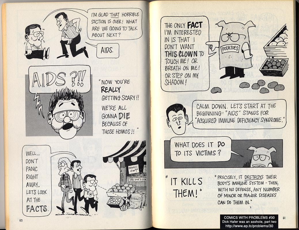 AIDS 1986 HOMOSEXUALITY LEGITIMATE ALTERNATE DEATHSTYLE HAFER