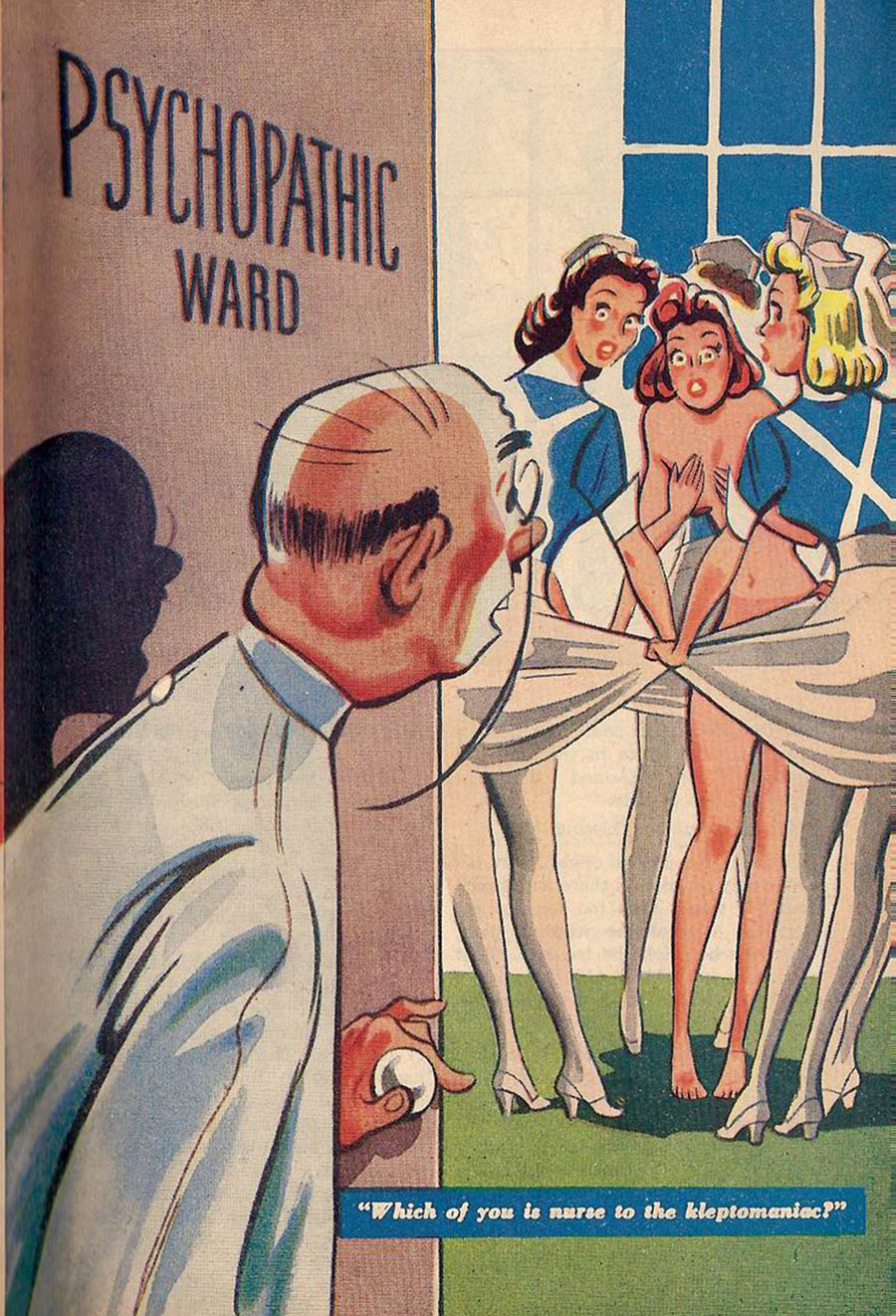 50s Porn Vintage Cartoon - Men Misbehaving in Mid-Century Adult Magazine Cartoons - Flashbak