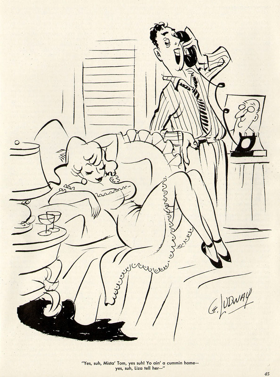 Boy Porn Magazine Cartoons - Men Misbehaving in Mid-Century Adult Magazine Cartoons - Flashbak