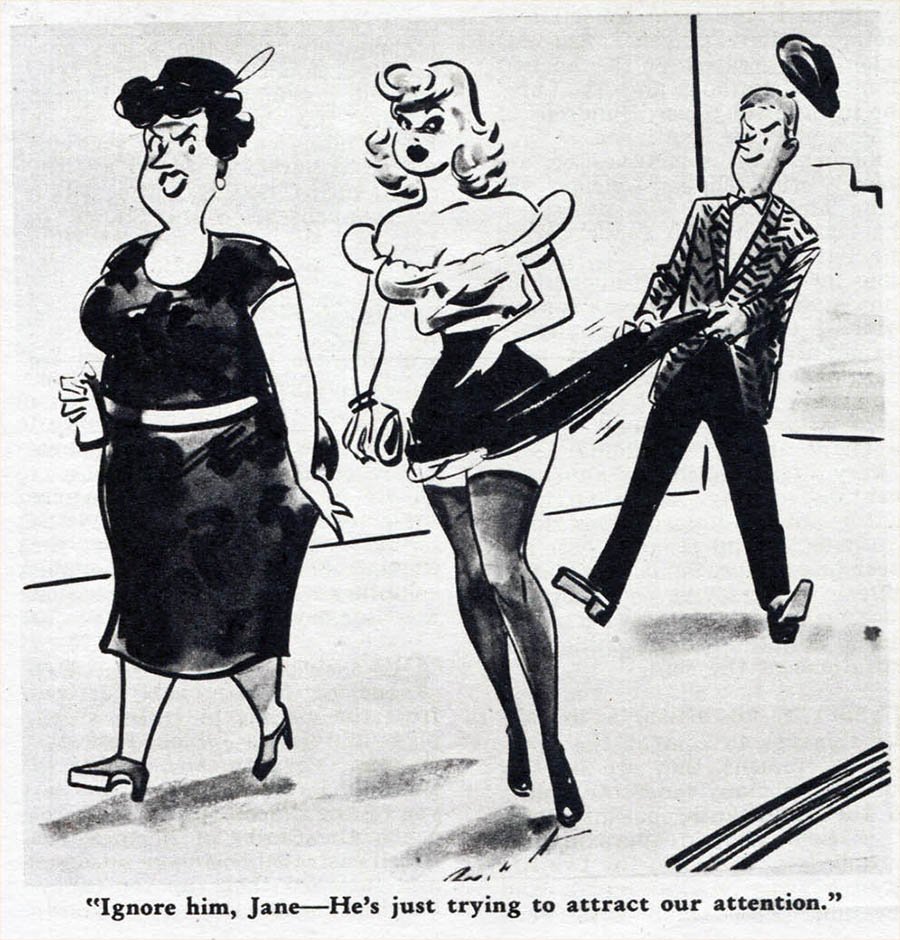 900px x 940px - Men Misbehaving in Mid-Century Adult Magazine Cartoons ...