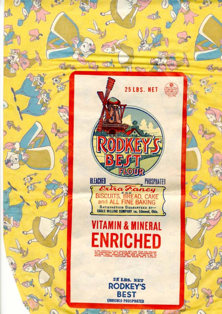 Alice in Wonderland feed sack