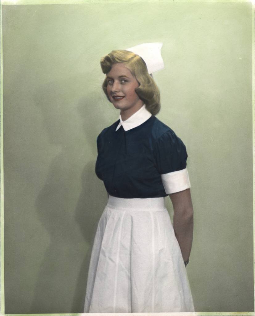 Nurse wearing uniform from Lebanon