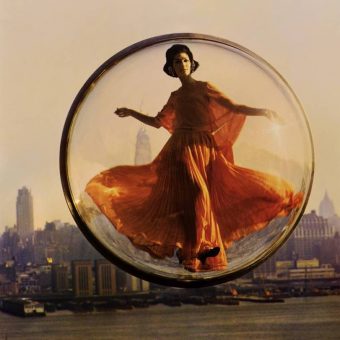 In 1963 A Model Floated From New York To Paris In A Bubble