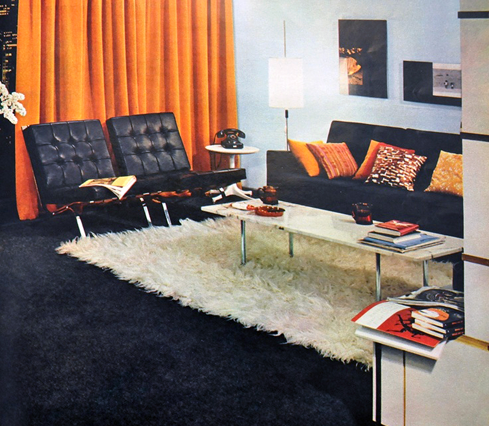 Livnig Room Decor In The 60 S