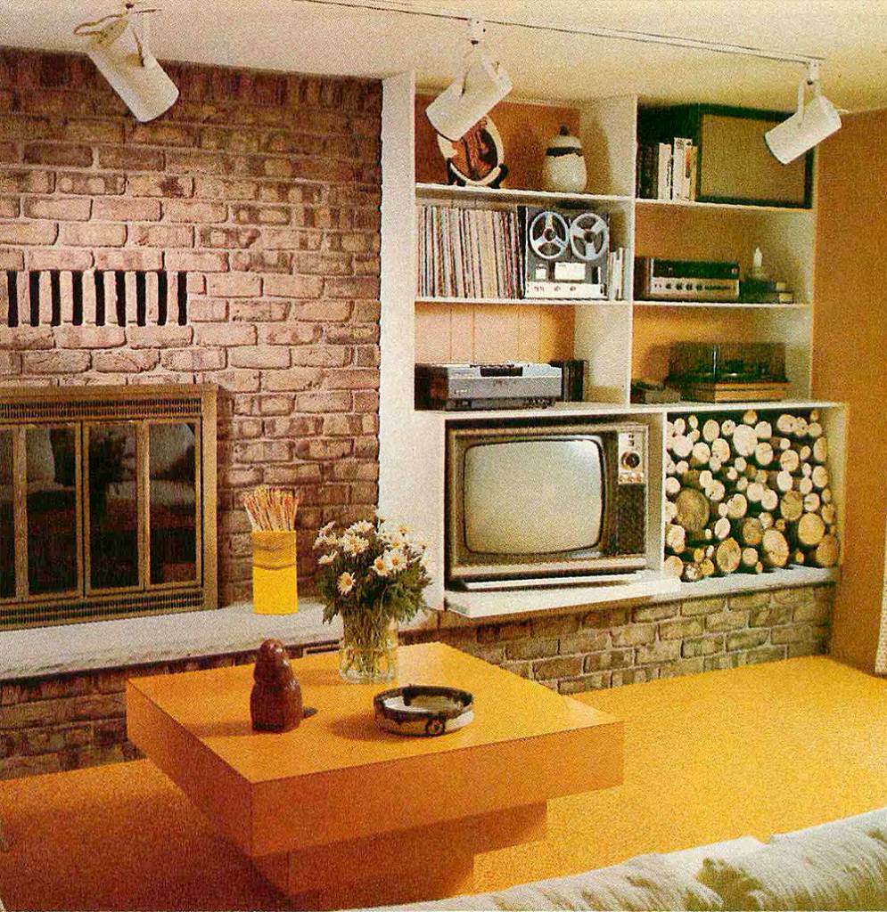 livnig room decor in the 60 s