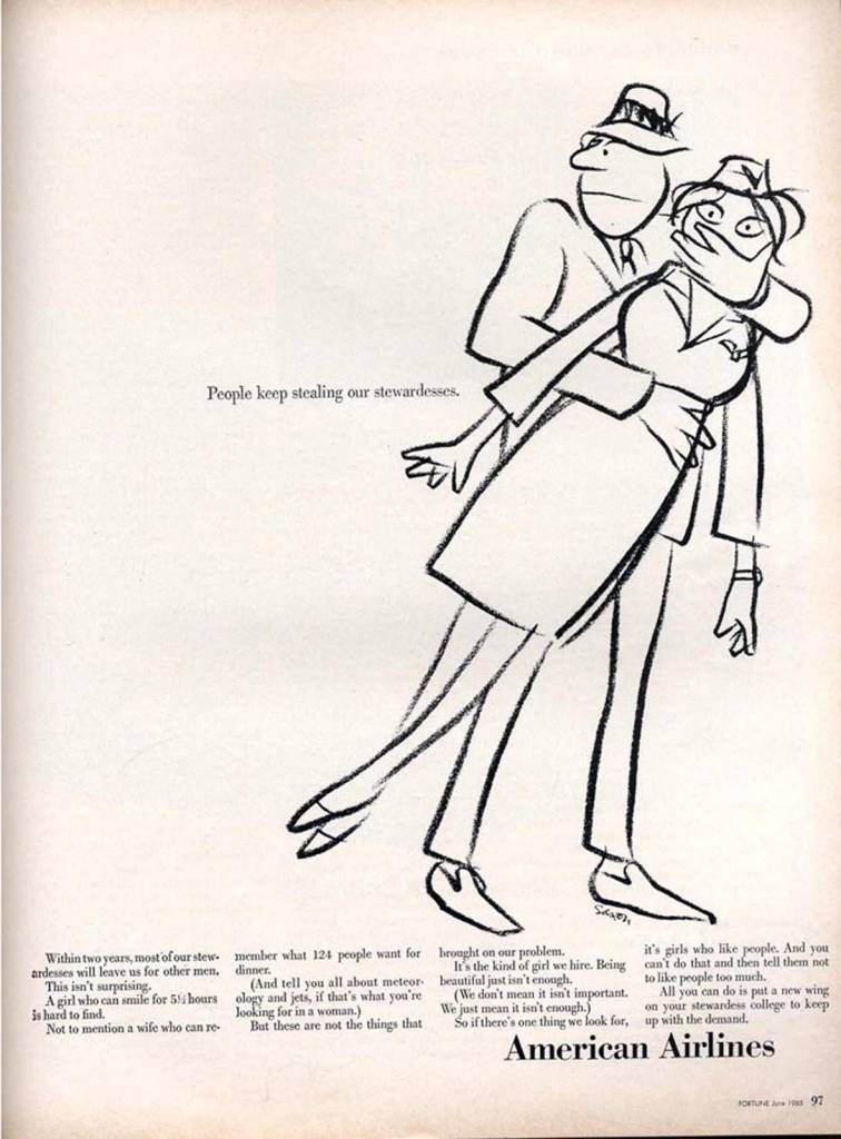 People keep stealing our stewardesses, American Airlines, June 1965
