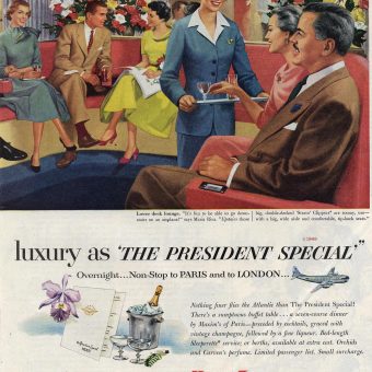 luxury in the President Special, Pan American Airlines, 1949 - Flashbak