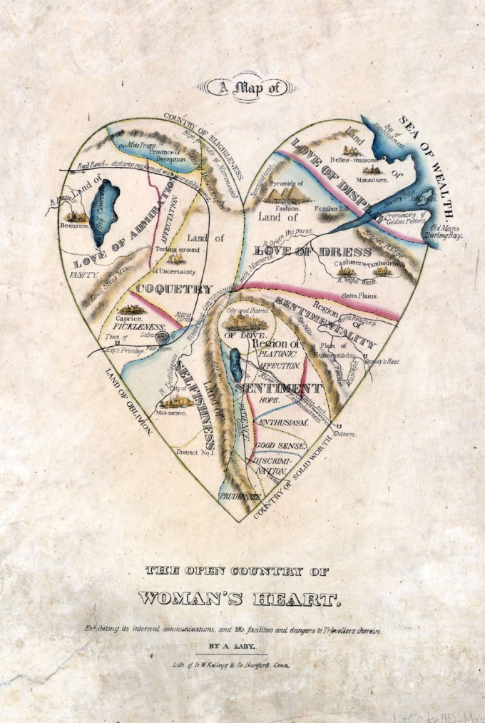 A Map of the Open Country of a Woman’s Heart, sexism, graphic