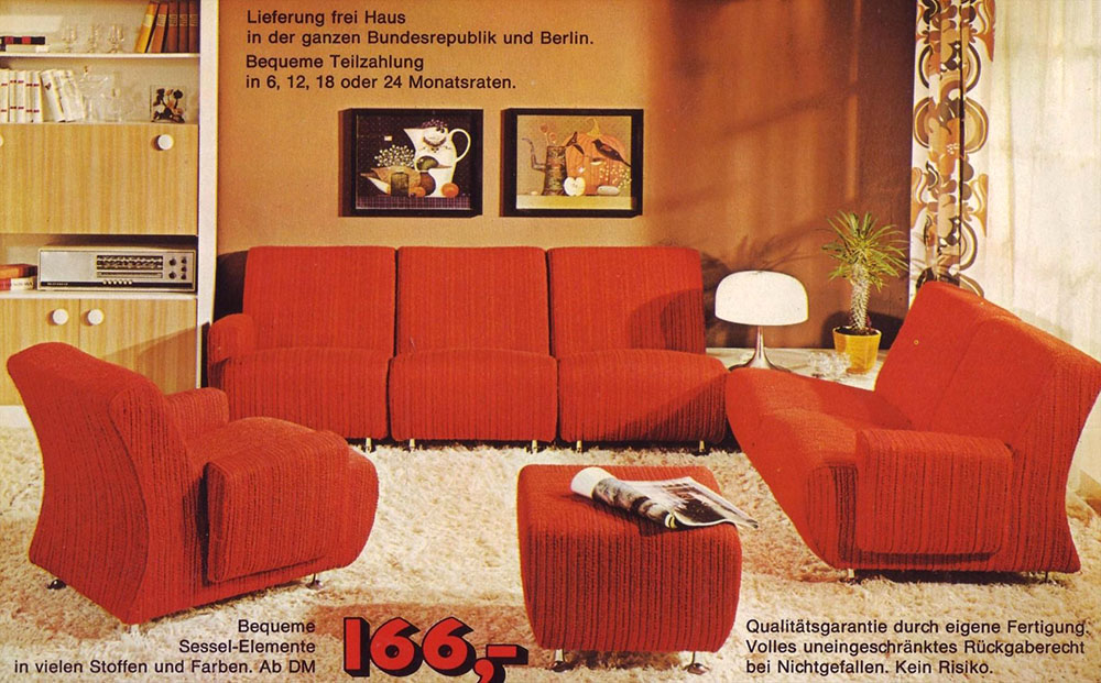 vintage living room