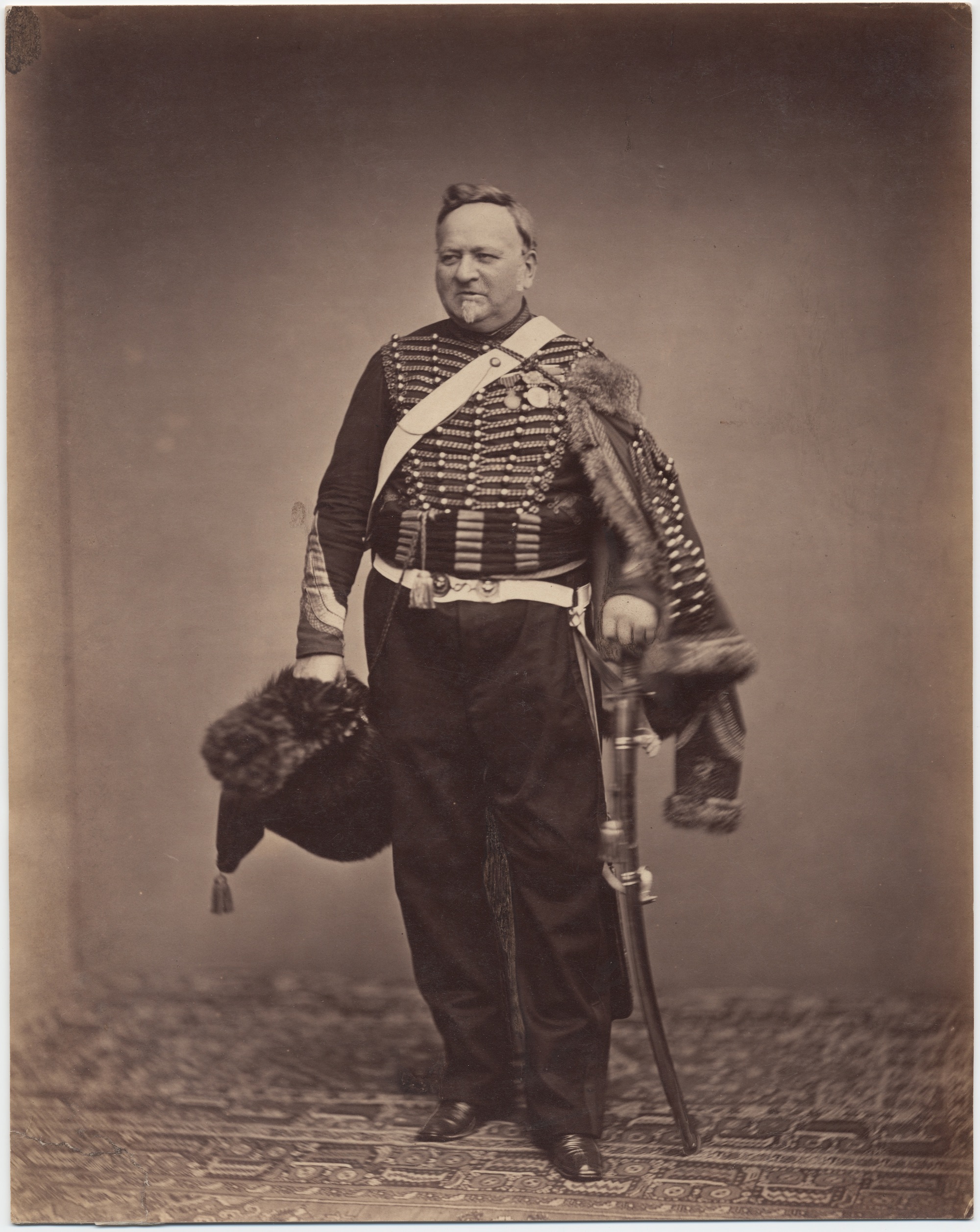 Quartermaster Sergeant Delignon, in the uniform of a Mounted Chasseur of the Guard, 1809-1815