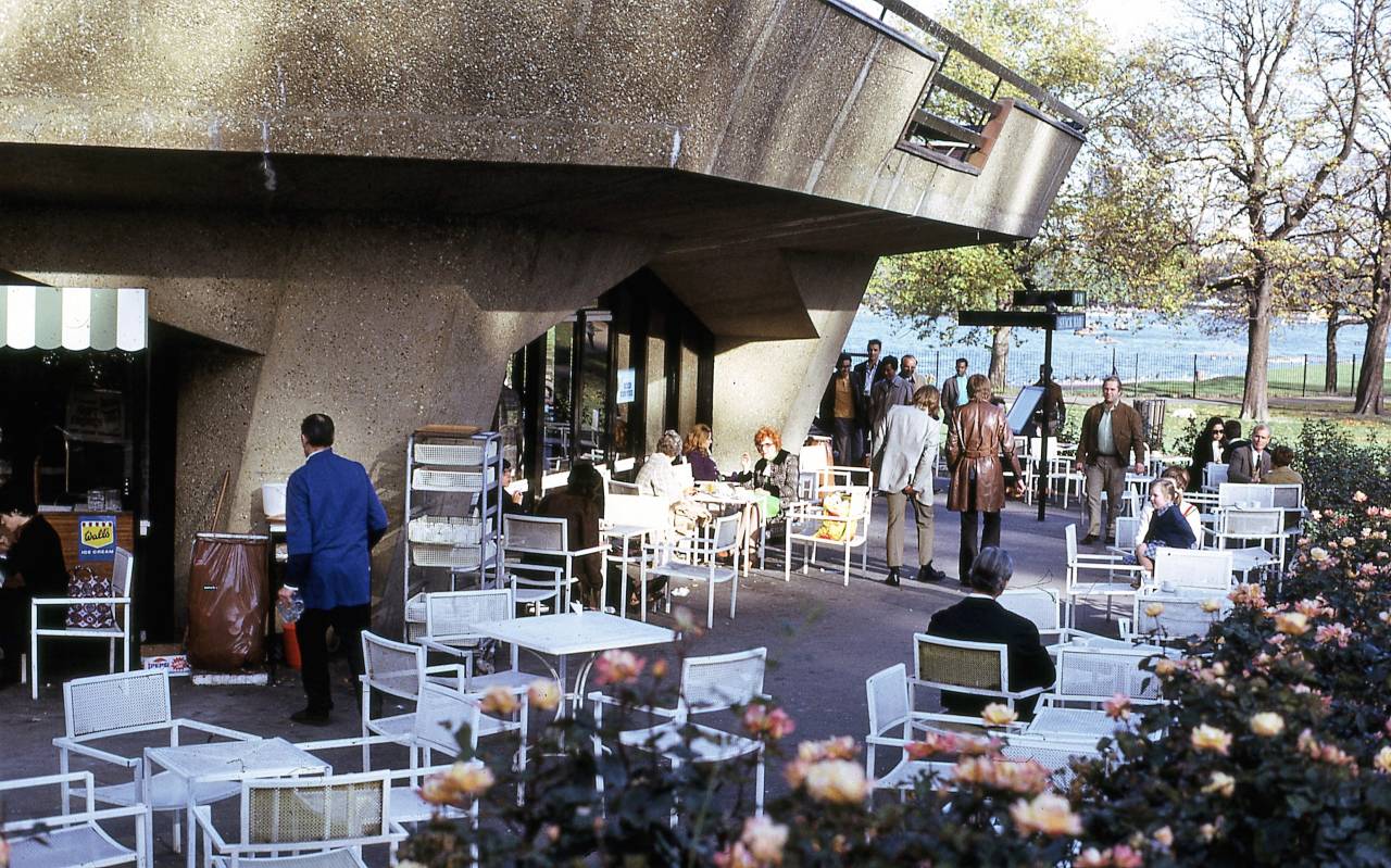 Serpentine Cafe, Hyde Park, London 1972