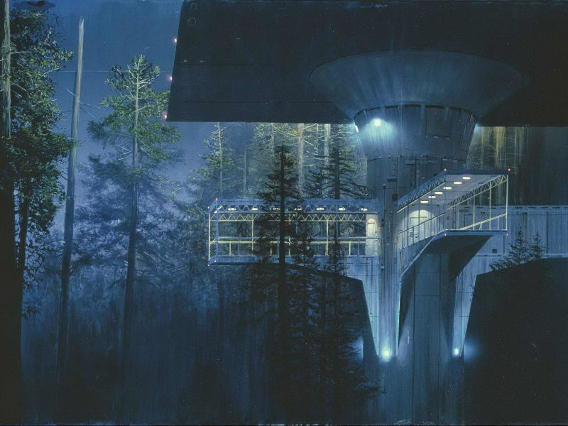 The Hand Painted Scenes Of The Original Star Wars Trilogy That Made Us   Star Wars Matte Paintings T 