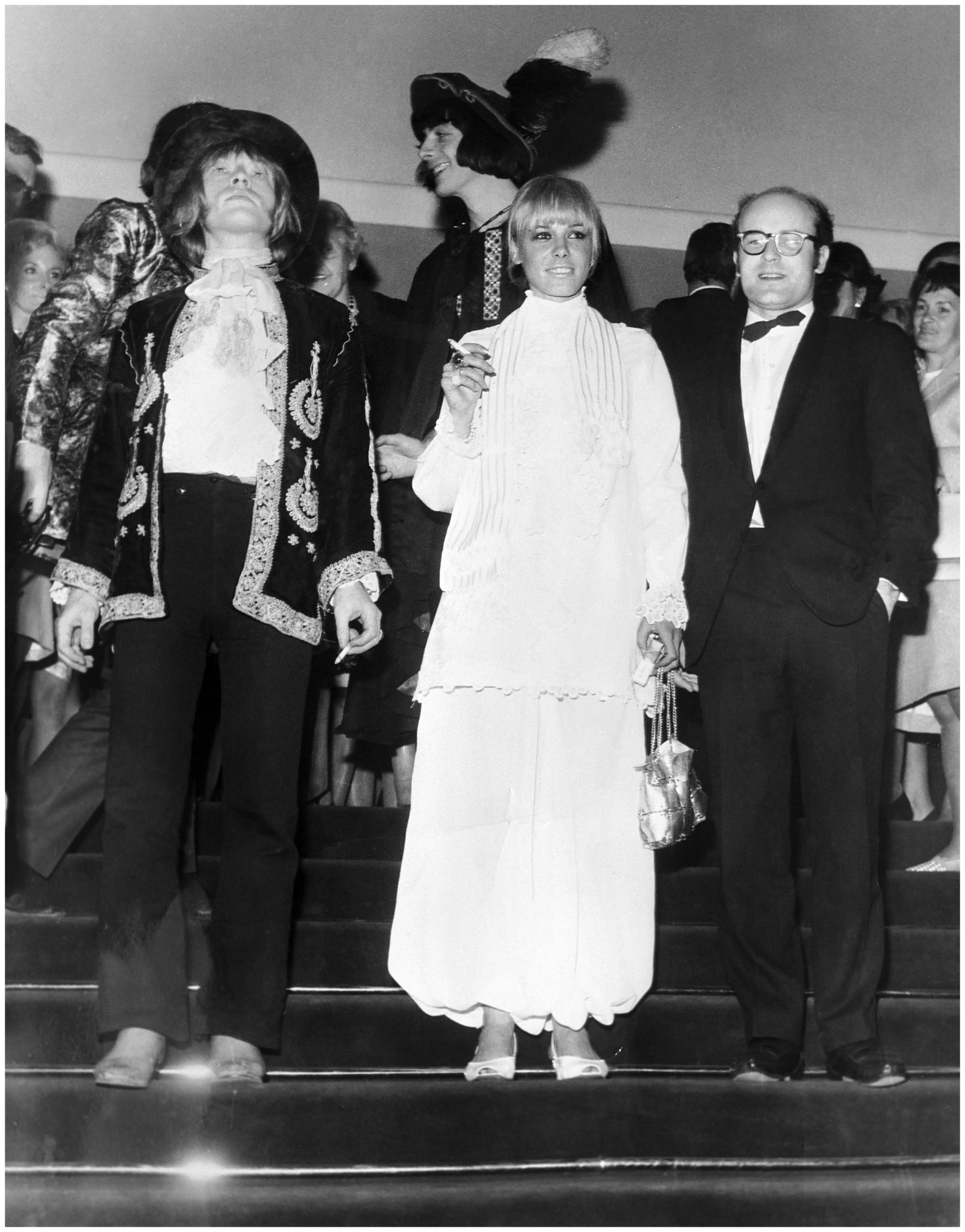 Brian Jones, of the rock group the Rolling Stones, and his girlfriend, actress Anita Pallenberg arriving at a screening of Mord Und Totschlag (A Degree of Murder) during the Cannes Film Festival, pic