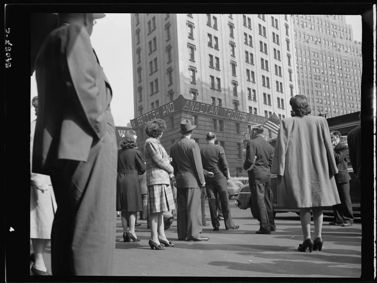 Photos Of New Yorkers After Learning About The D-day Invasion - June 6 