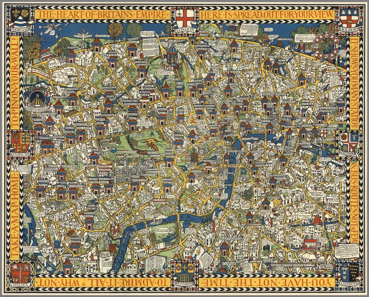 The Famous Wonderground Map of London Town Made Time Travel Possible ...