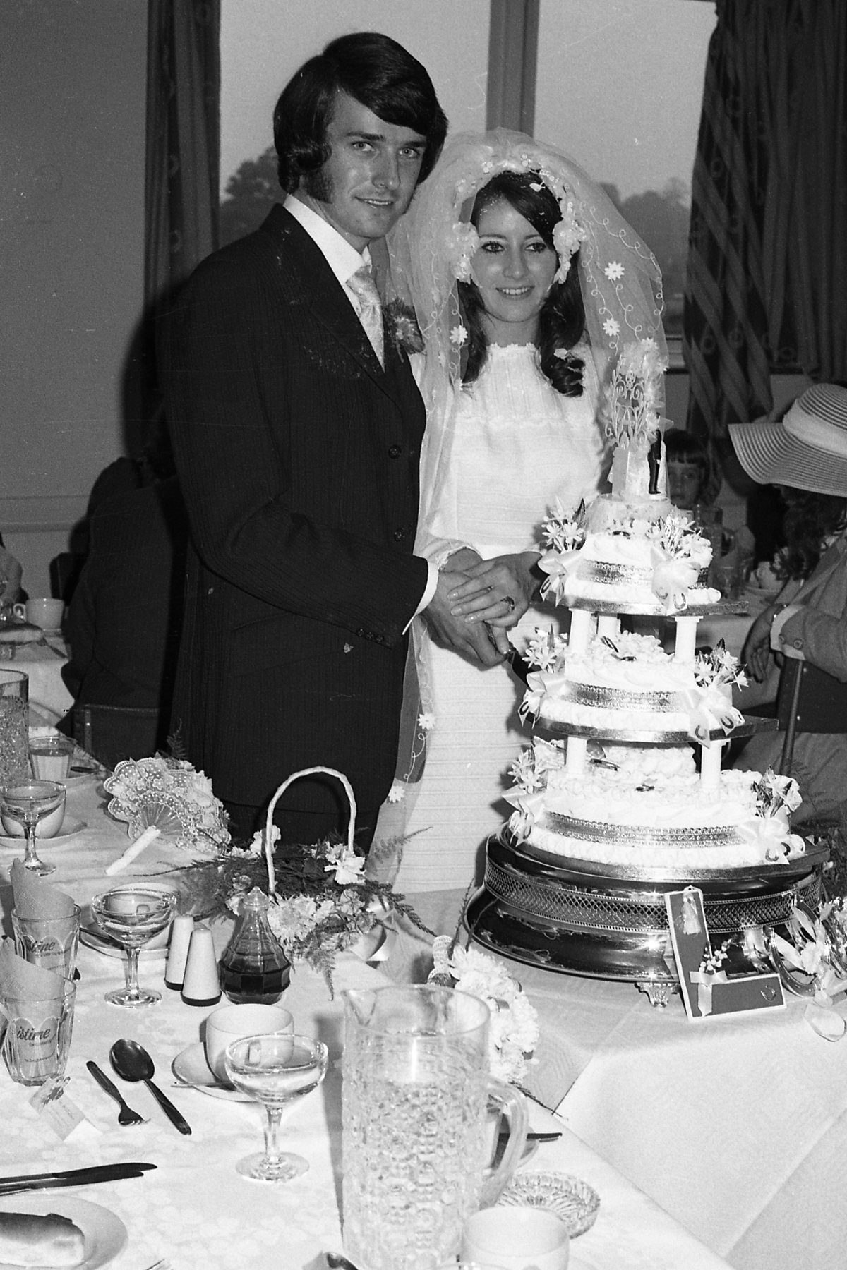 1972 wedding snapshots retro found