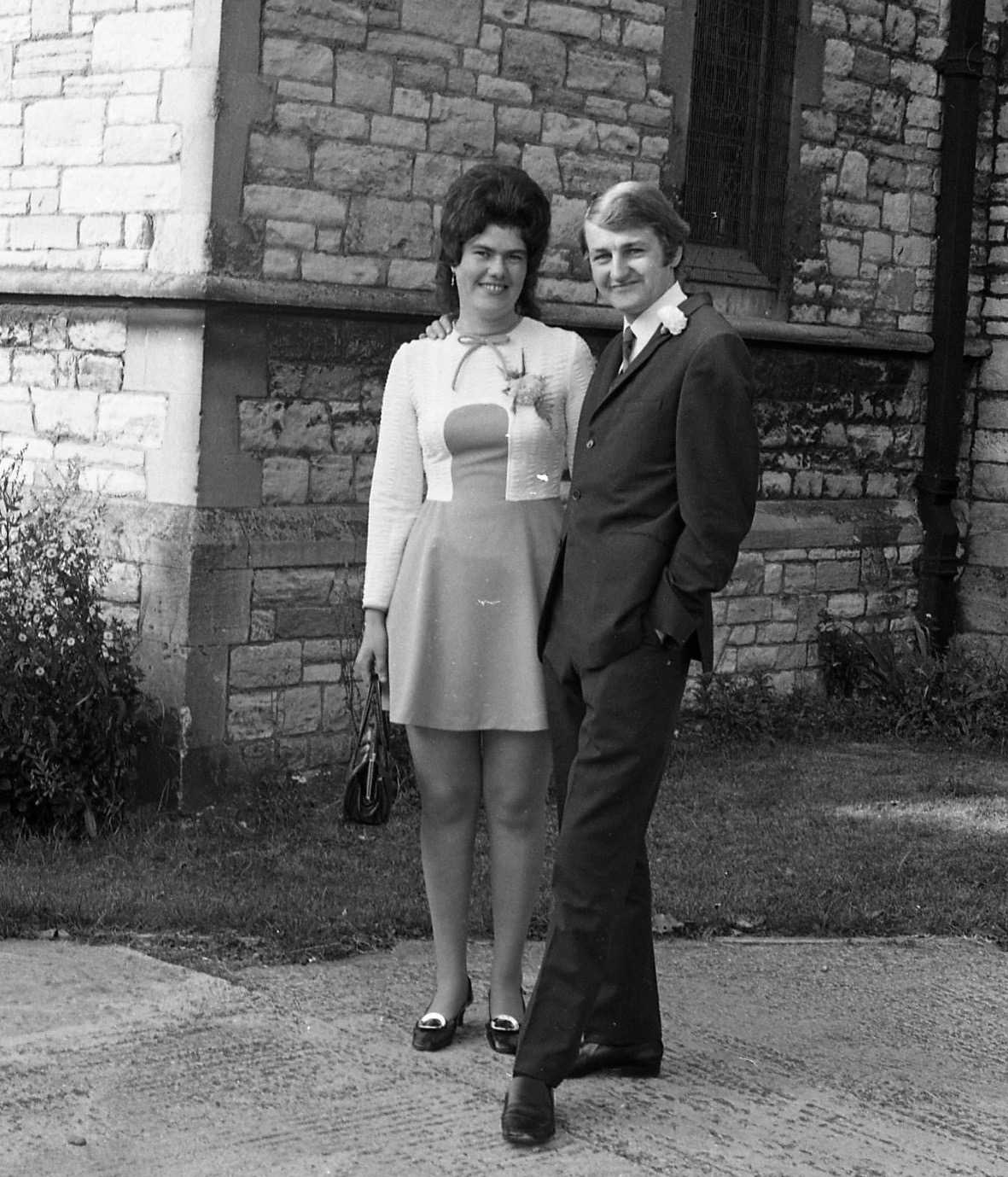 1972 wedding snapshots retro found