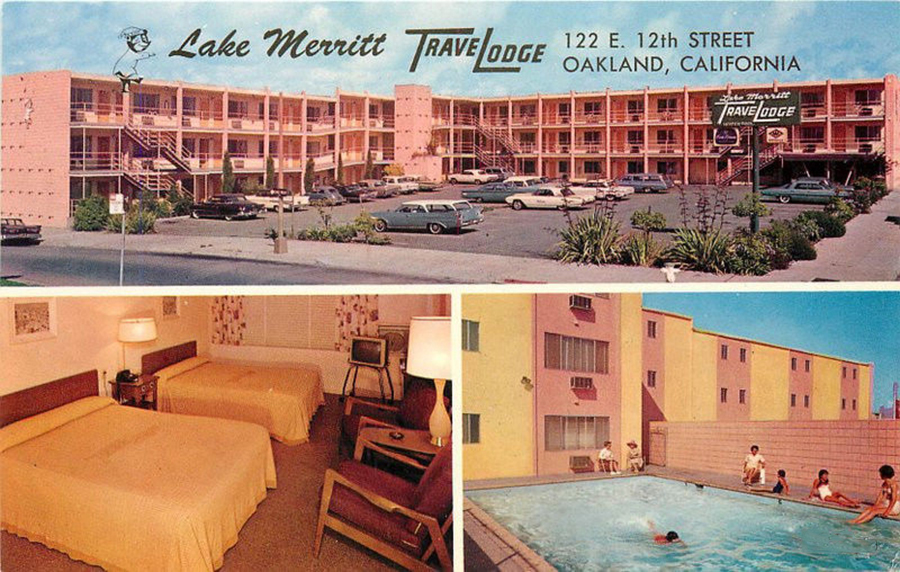 1960s Lake Merritt Travelodge Oakland California